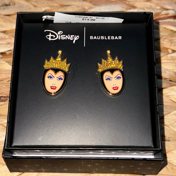 Title: Disney x BaubleBar Evil Queen Earrings  Limited Edition Studs - Picture 1 of 3